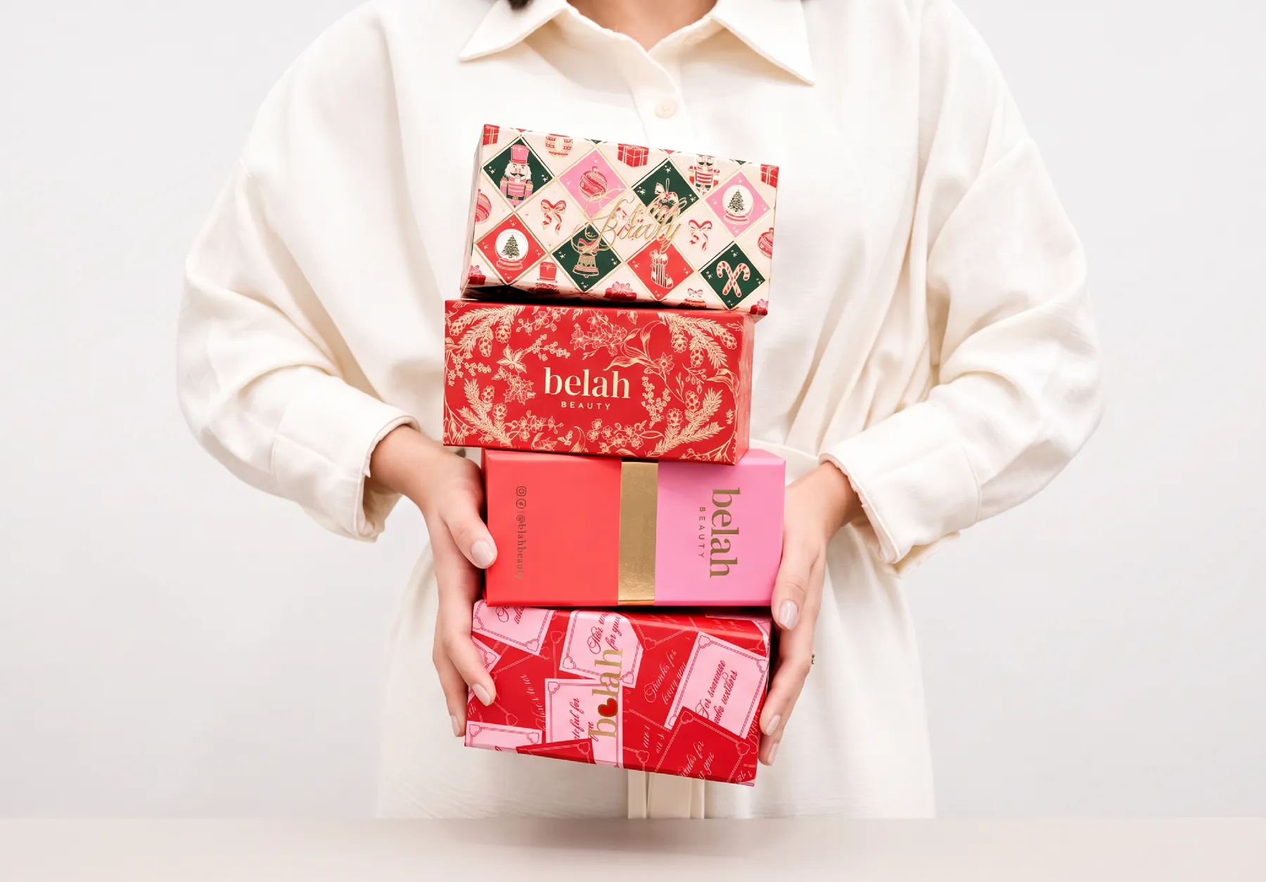 Belah Beauty Navidad — proyecto de empaques por Studio Ecoartes