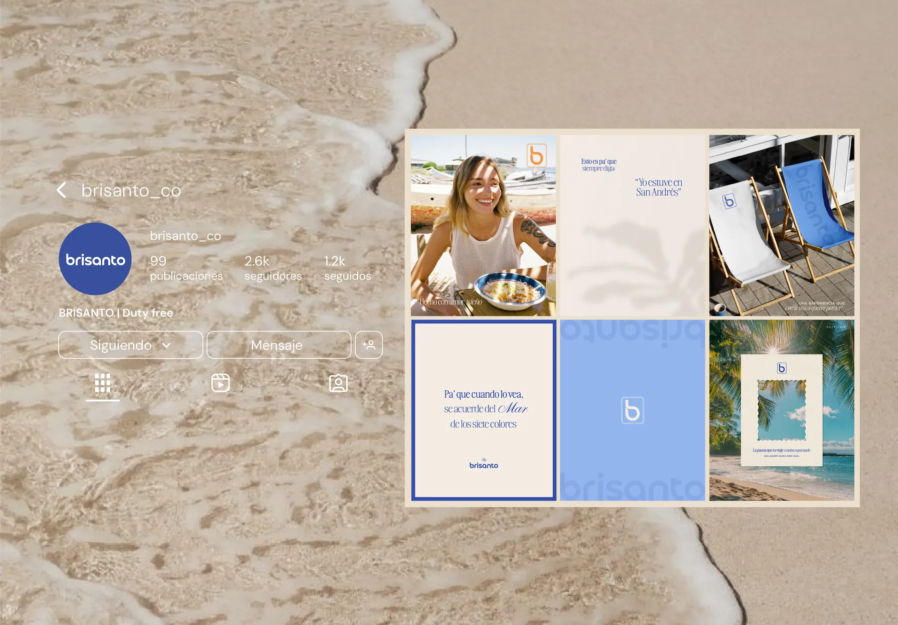 Brisanto — proyecto de social media por Studio Ecoartes