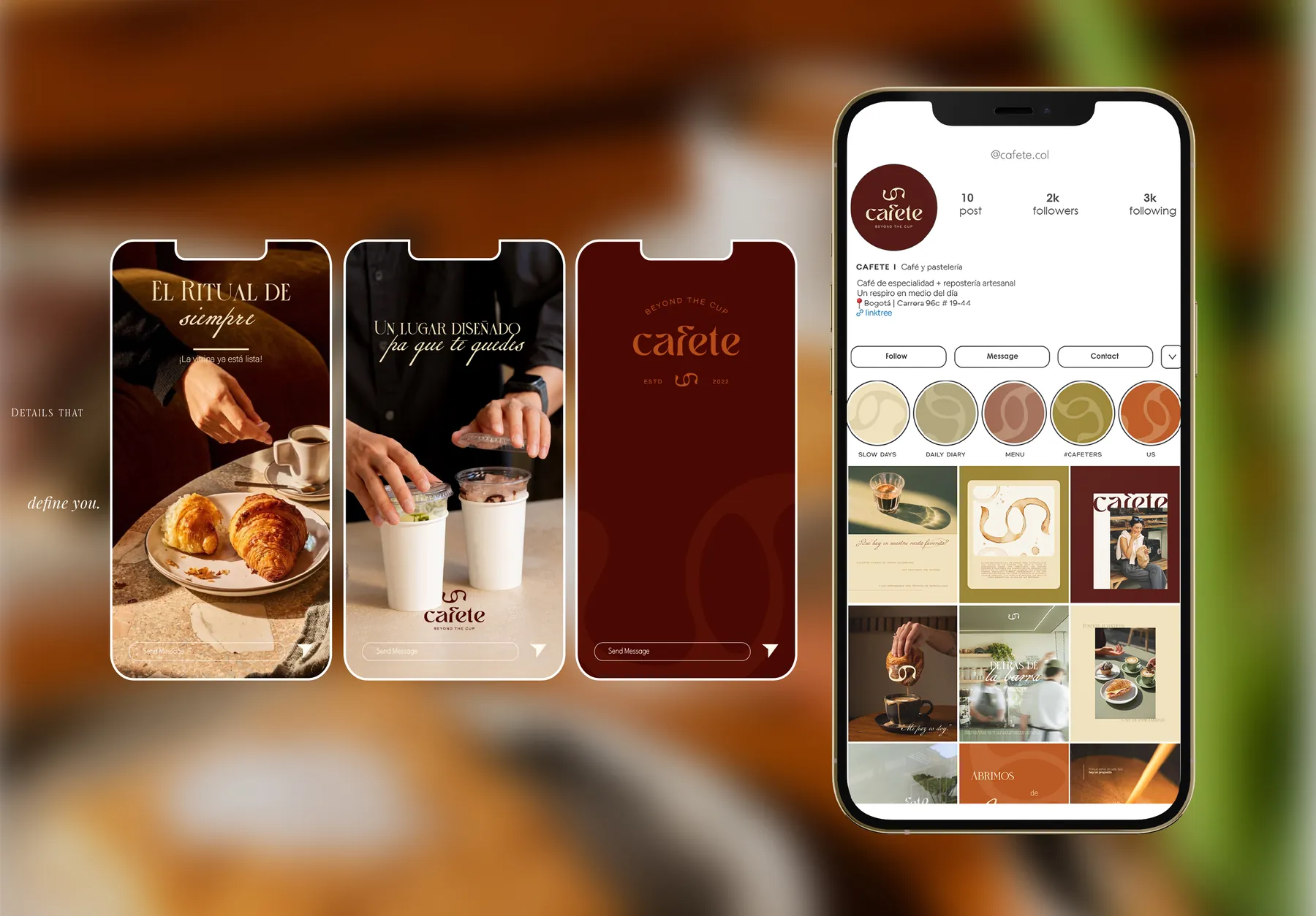 Cafete — proyecto de social media por Studio Ecoartes
